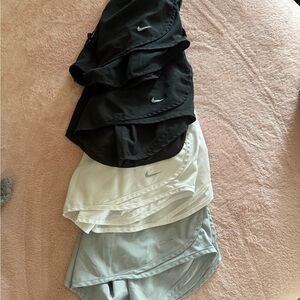 Nike Women's Athletic Shorts Set - Black, White, Gray